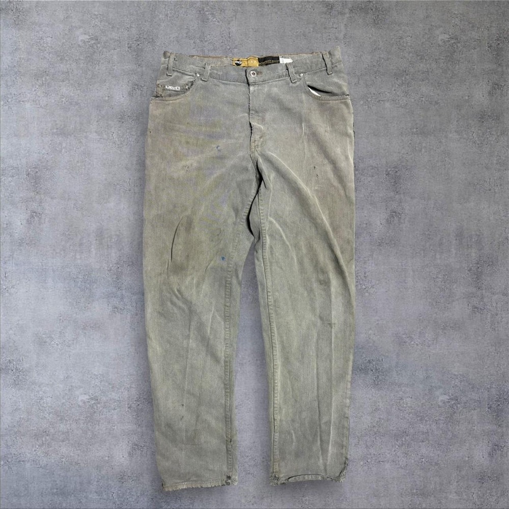 Vintage 90s Levi's silver tab lean gray‎ thrashed jeans 38x34
